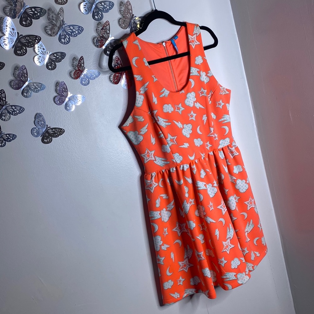 Plus Neon Skater Dress